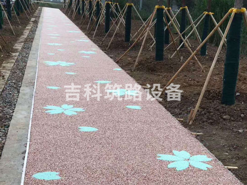 荧光石路面