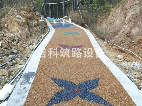 荧光石路面